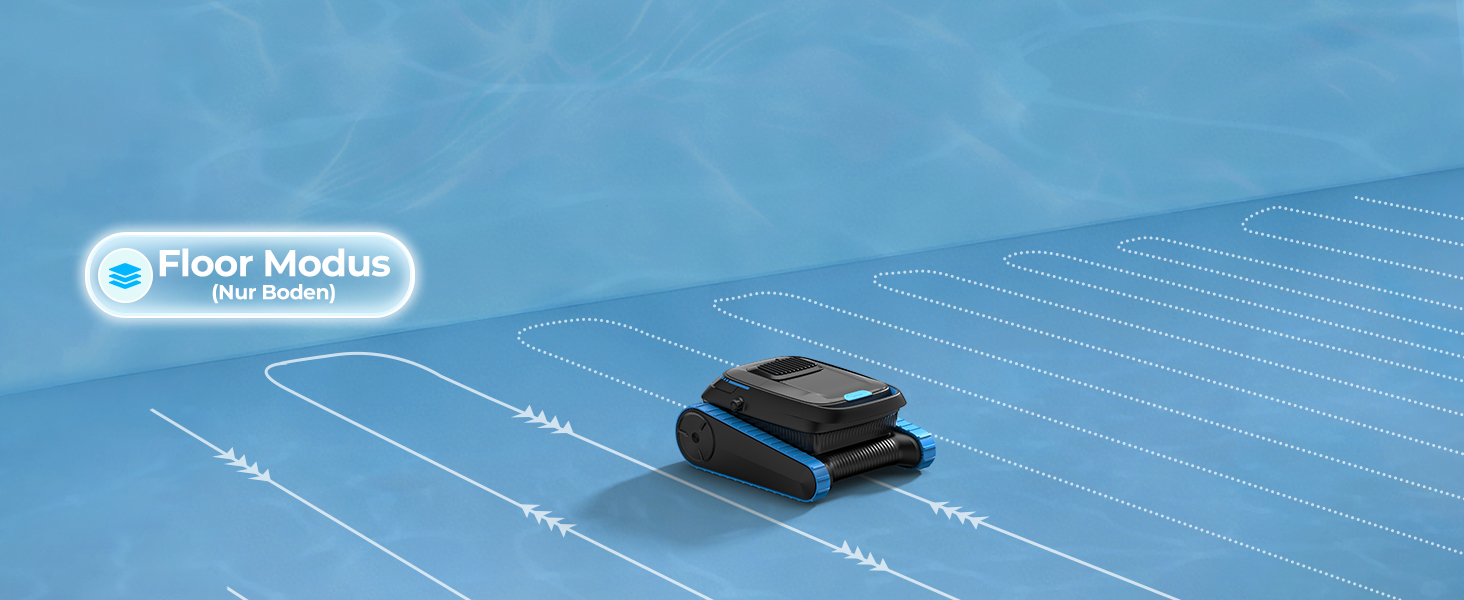 Робот-пилосос для басейну PC20 Poolroboter (2026) з Wi-Fi, очищення дна, стін та водної лінії, до 170 м²