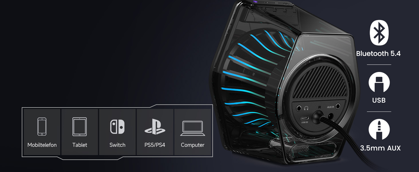 Edifier G2000 Pro - Bluetooth колонки для комп'ютера з 7.1 об'ємним звуком, RGB підсвічуванням, USB та Aux входами (білі)