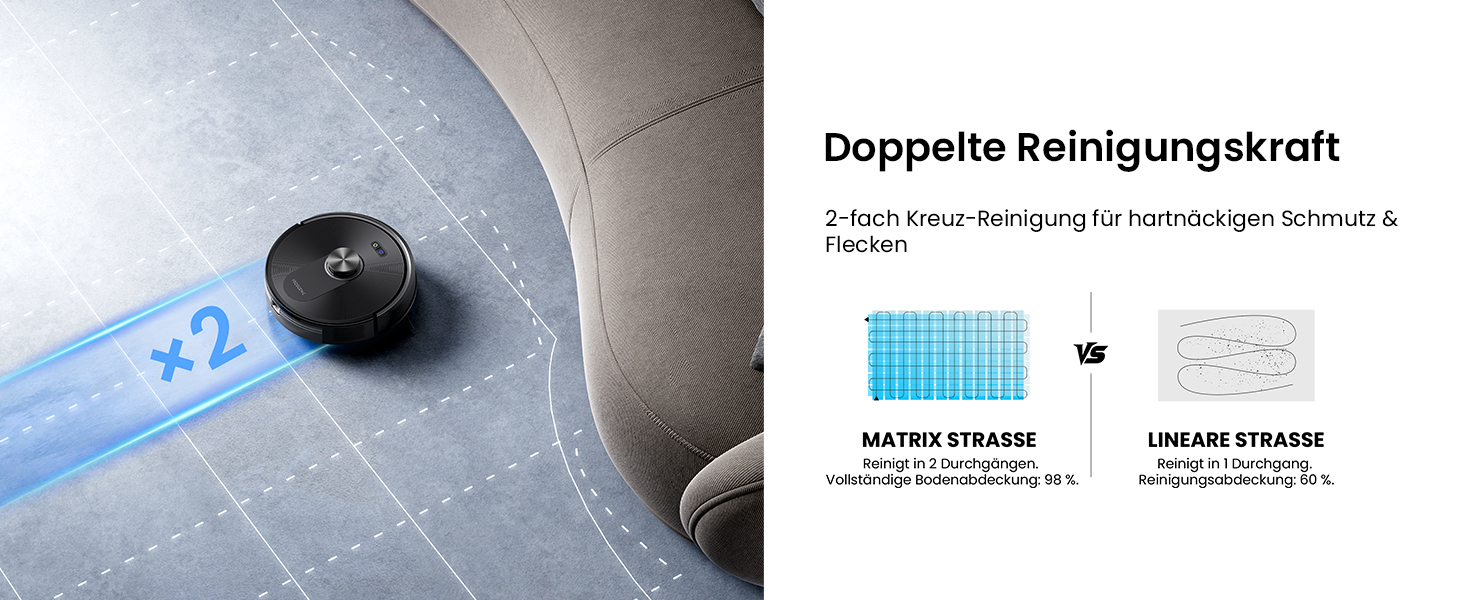 Робот-пилосос Proscenic Q10 з мокрою очисткою, 8000Pa, 200 хвилин роботи, лазерна навігація, керування через додаток, Alexa, Siri, Apple Watch, чорний