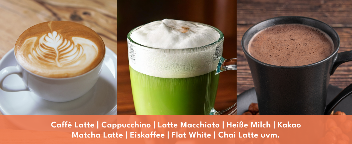 Електричний піноутворювач для молока LEBENLANG - 4 режими, 240 мл, без BPA, з насадкою для збивання