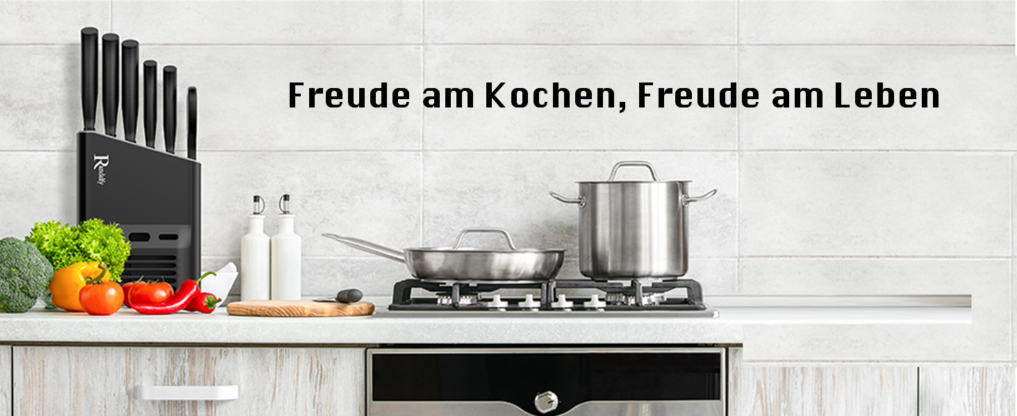 Набір ножів кухарських 7 предметів з бруском, кухонний набір ножів, ножа, ножиці, брусок для нарізки м'яса/овочів/фруктів, для нарізання, кубиків, шинкування (сріблястий)