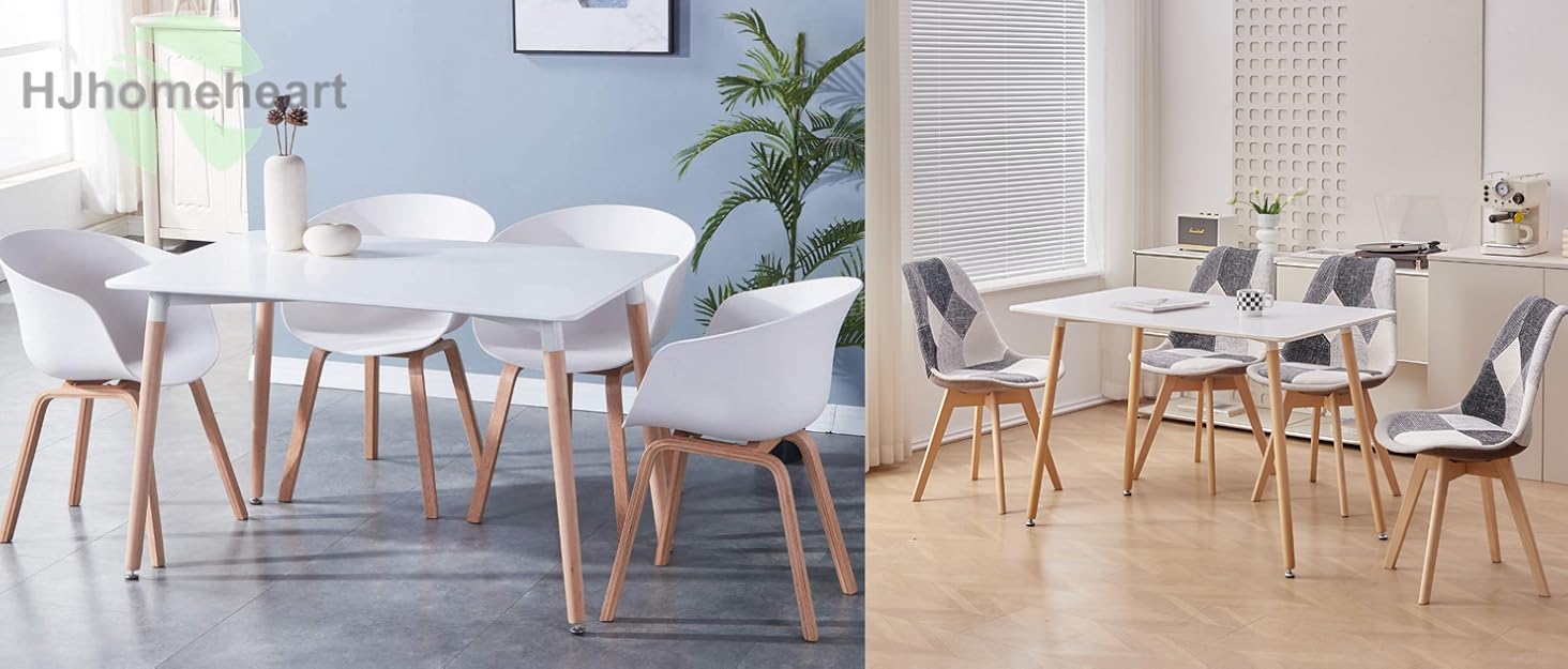 Набір обідніх стільців 6 шт., масивні дерев'яні ніжки, знімні подушки, кухонні стільці, сучасний дизайн (сірий)