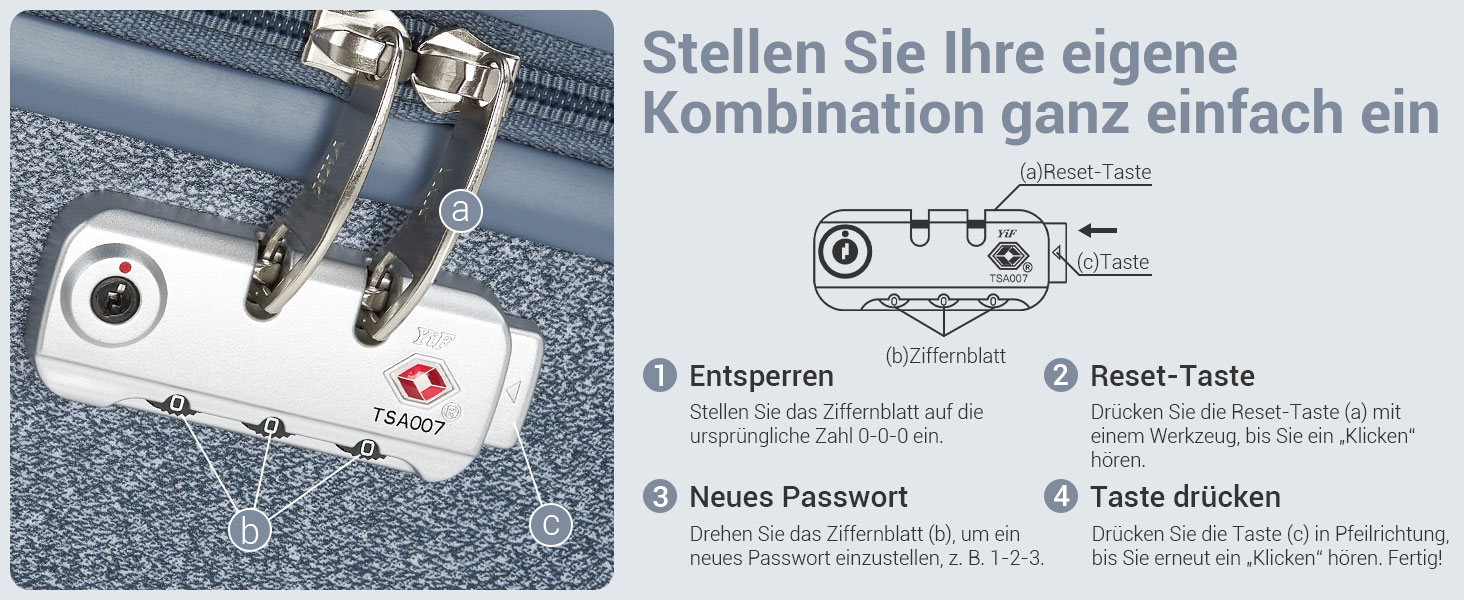 Чемодан KONO середнього розміру з жорсткою обшивкою, ABS+PC, 60L, білий/коричневий, з TSA замком