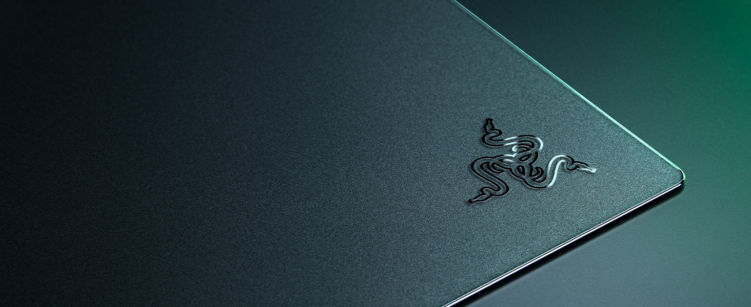 Скляний ігровий килимок для миші Razer Atlas Pro, преміум загартоване скло, мікро-травлена поверхня, чорний, 450 x 400 x 5 мм