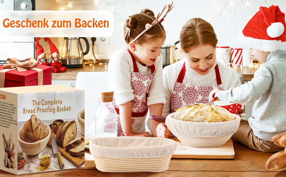 Набір для розпирання хліба (10 шт.), 23 см, для закваски, з лопаткою та лімі, аксесуари для випічки, для початківців