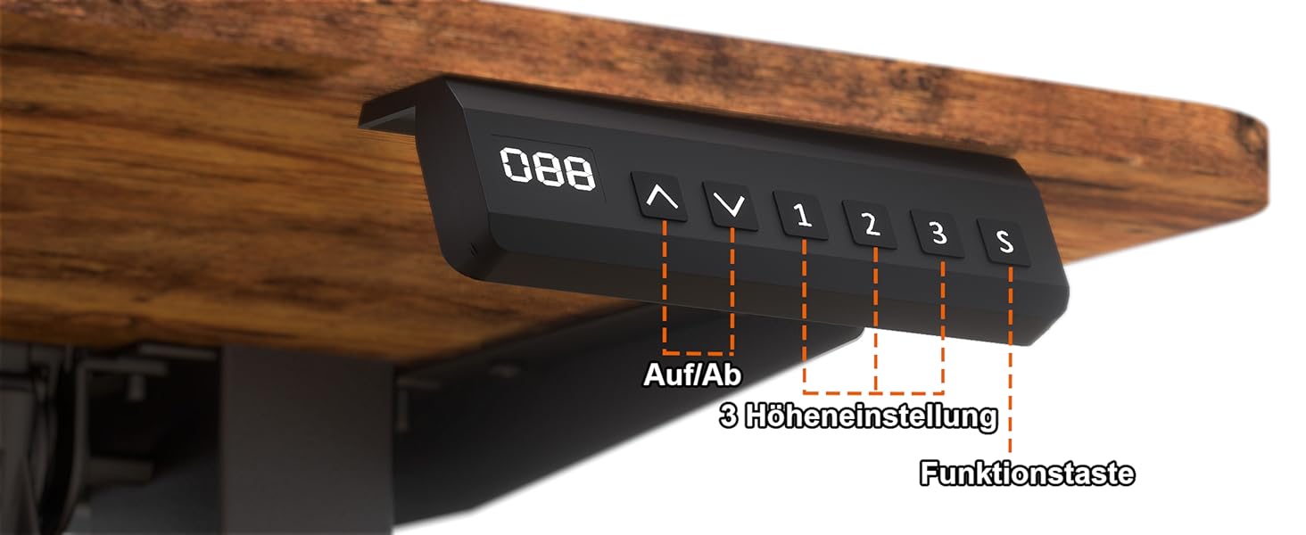 Електричний кутовий стіл BEXEVUE з регулюванням висоти 160x140 см, 3 функції пам'яті, антиколізійна технологія, ергономічний, коричневий