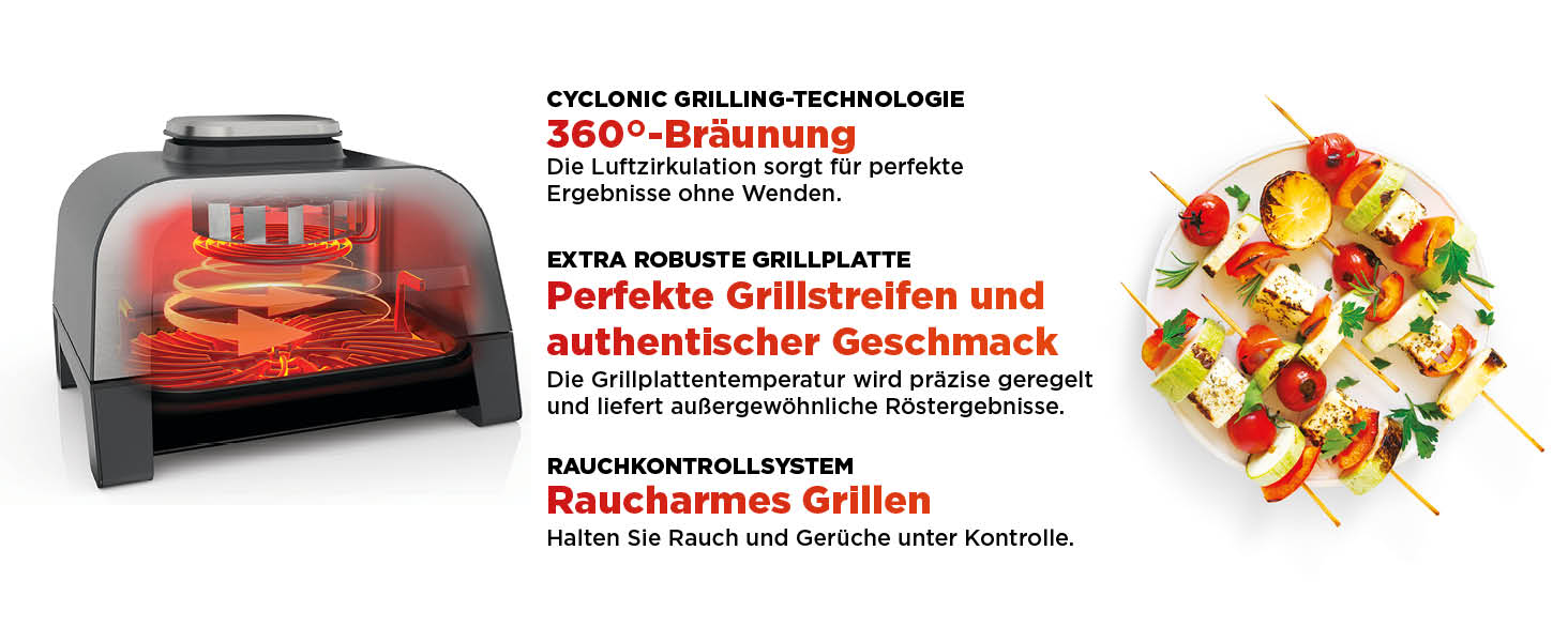 Ninja MAX 6-в-1 гриль та фритюрниця з гарячим повітрям для дому, 6 функцій приготування, об'єм 3.8 л, цифровий термометр, сірий/срібний, DG551EU