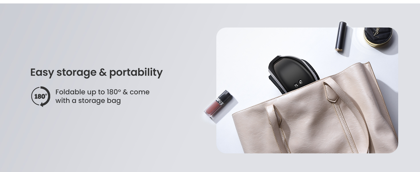 Масажер для очей RENPHO Eyeris 1 з пультом, підігрівом, вібрацією та Bluetooth, акумуляторний. Для сухих очей, подарунок для жінок та чоловіків (чорний)