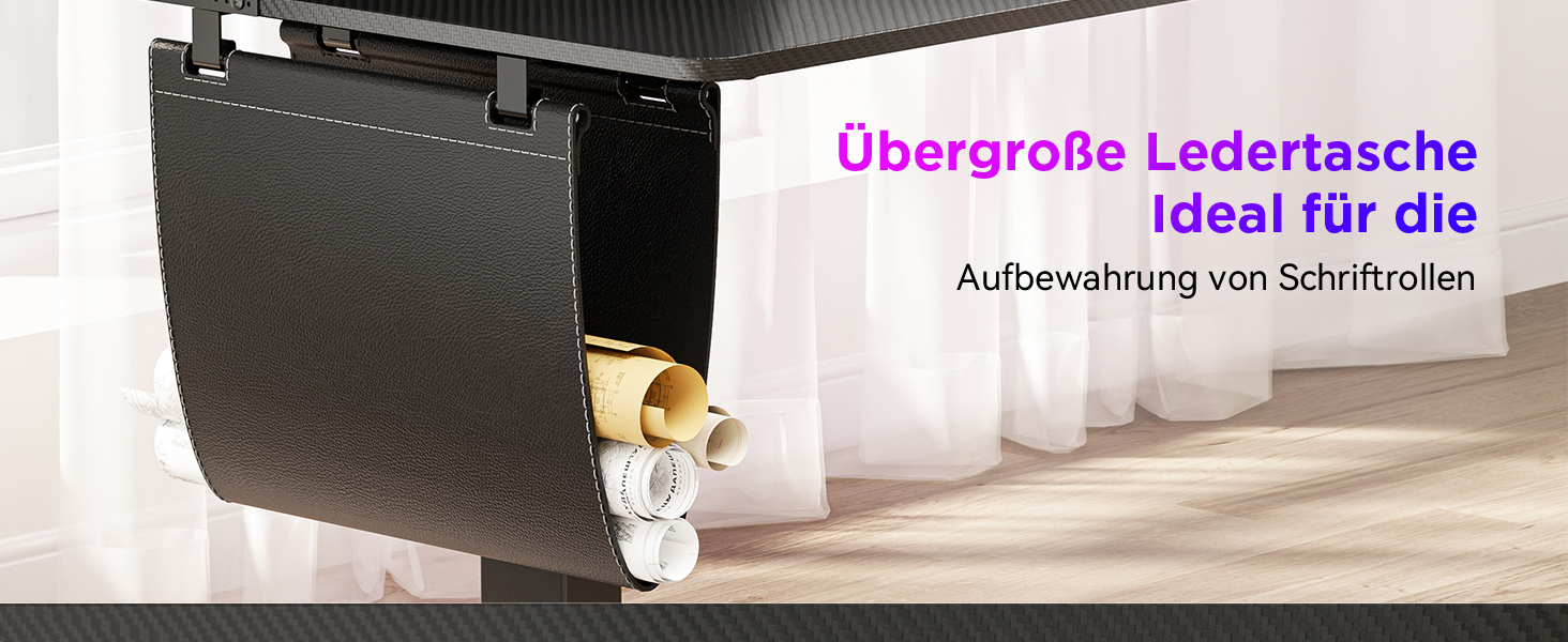 Регульований кутовий стіл L-подібної форми, електричний, 160 x 140 см, з 3 висувними ящиками. Стіл для офісу, роботи, геймінгу, стоячи/сидячи. Чорний колір.