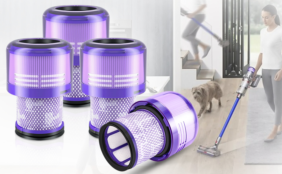 Пакет з 3 фільтрів V10 для Dyson V10 SV12 Cyclone Animal/Absolute, запасна частина DY-969082-01