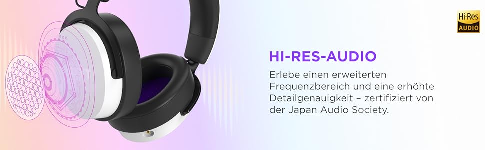 Релейна гарнітура NZXT - Hi-Res Audio, DTSX, легка, знімний мікрофон, чорний, ігри на ПК