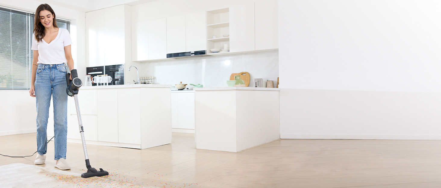 Бездротовий пилосос Vexilar Akku: 60 хв роботи, 45 kPa, 550 W, безщітковий мотор, LED дисплей, 6-в-1, тихий, для дому/авто, підходить для твердих поверхонь, килимів, шерсті тварин, зелений (рожевий)