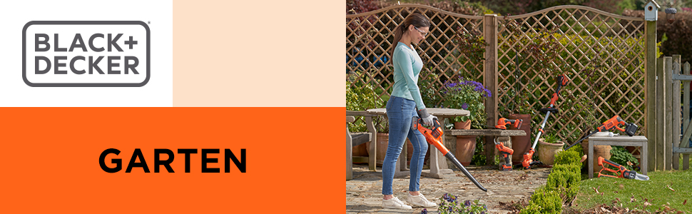 Black+Decker 3-в-1 електропристрій для прибирання листя BEBLV301 (3000 Вт) з подрібнювачем, решетом та мішком-рюкзаком 72л - висока швидкість видуву та регульована потужність всмоктування