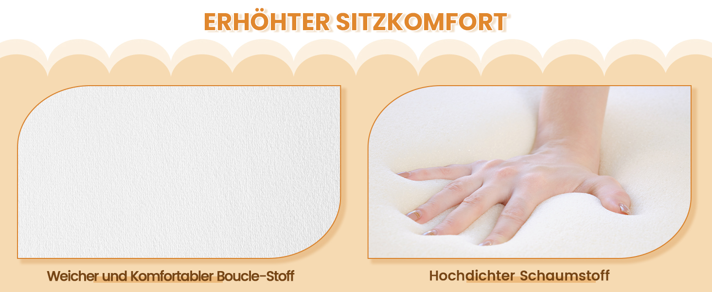 Крісло офісне Yaheetech, біле, 360° обертання, з м'яким сидінням, для дому/офісу