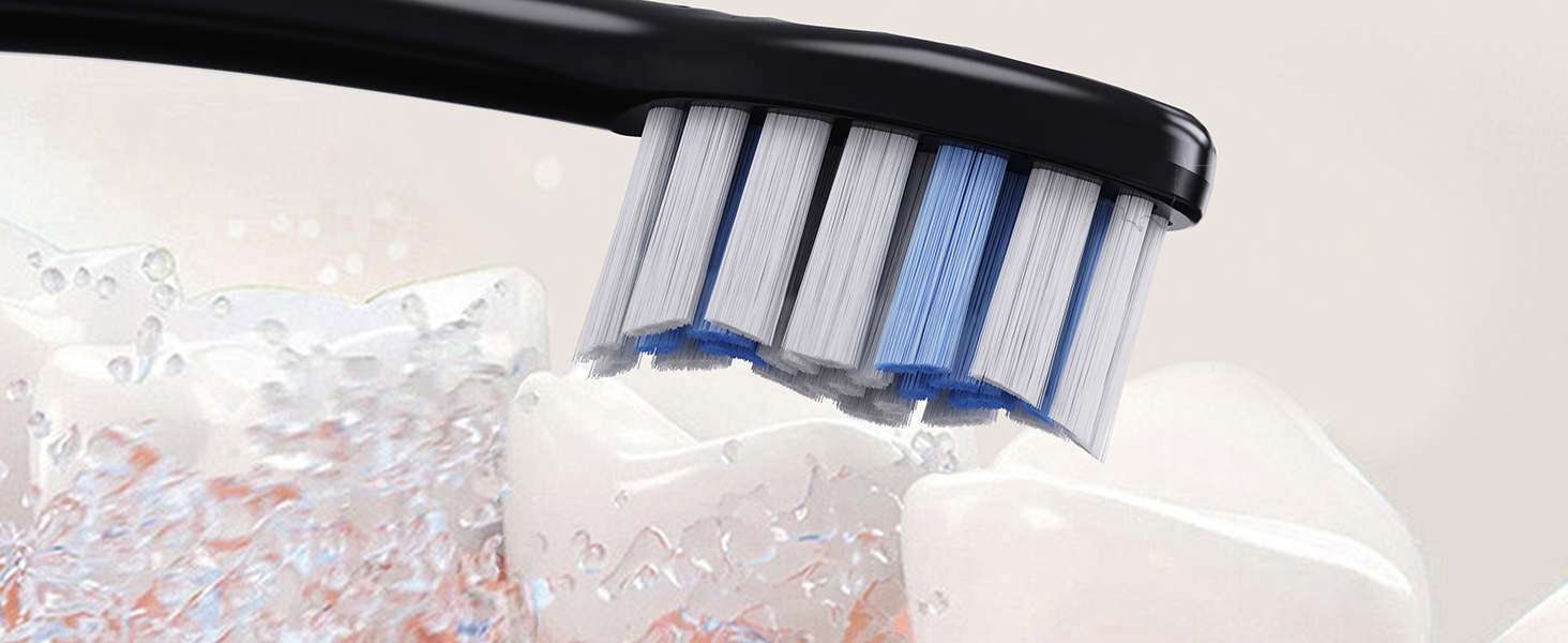 Електрична зубна щітка Tristan Auron – 55 000 вібрацій, 5 режимів, 60 днів роботи від акумулятора, компактна та тиха, з 2 насадками, для делікатного очищення зубів (червона) (Z - Bürstenköpfe)