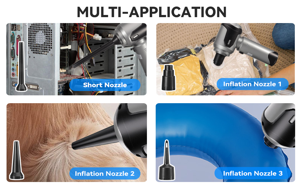 Акумуляторний ручний пилосос 4-в-1 для авто та дому, безщітковий двигун 26000Па, 3 режими потужності, для шерсті тварин та кухні