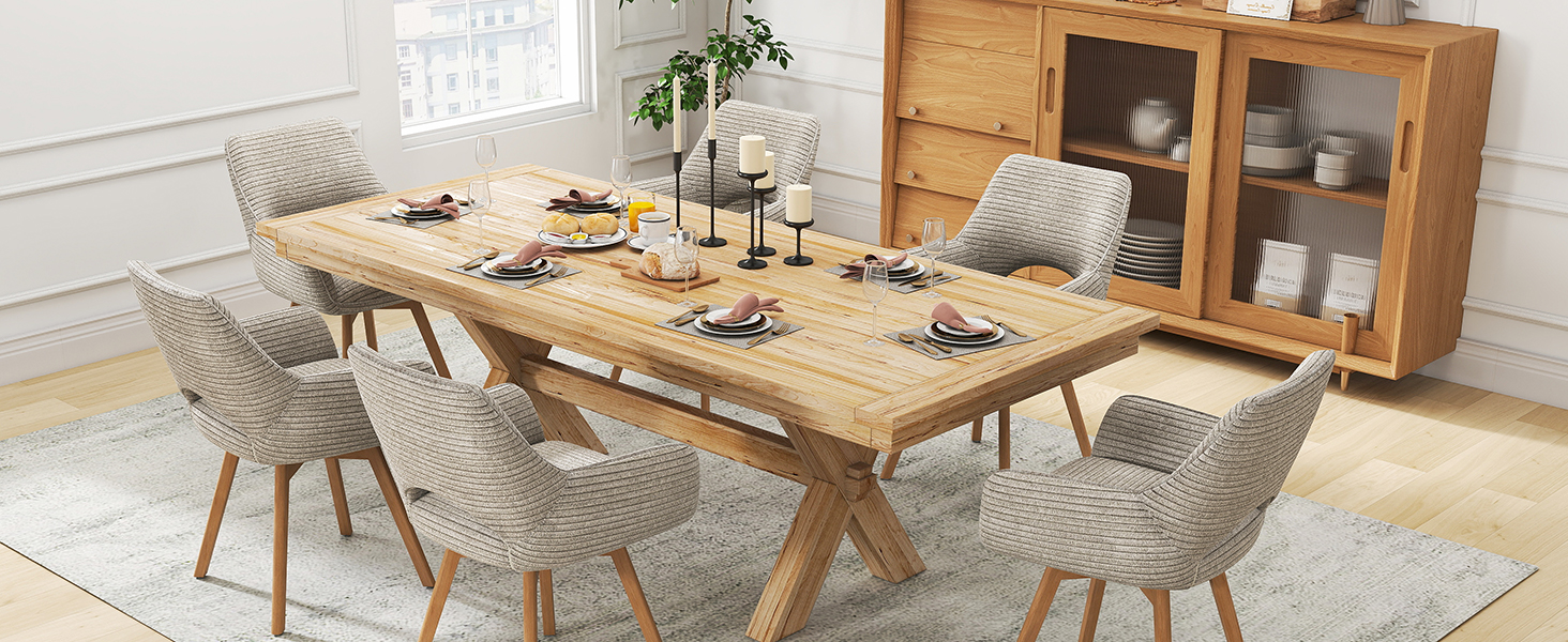 Набір з 4 обертових стільців для їдальні з підлокітниками, м'який стілець з металевими ніжками, оксамитовий, бежевий