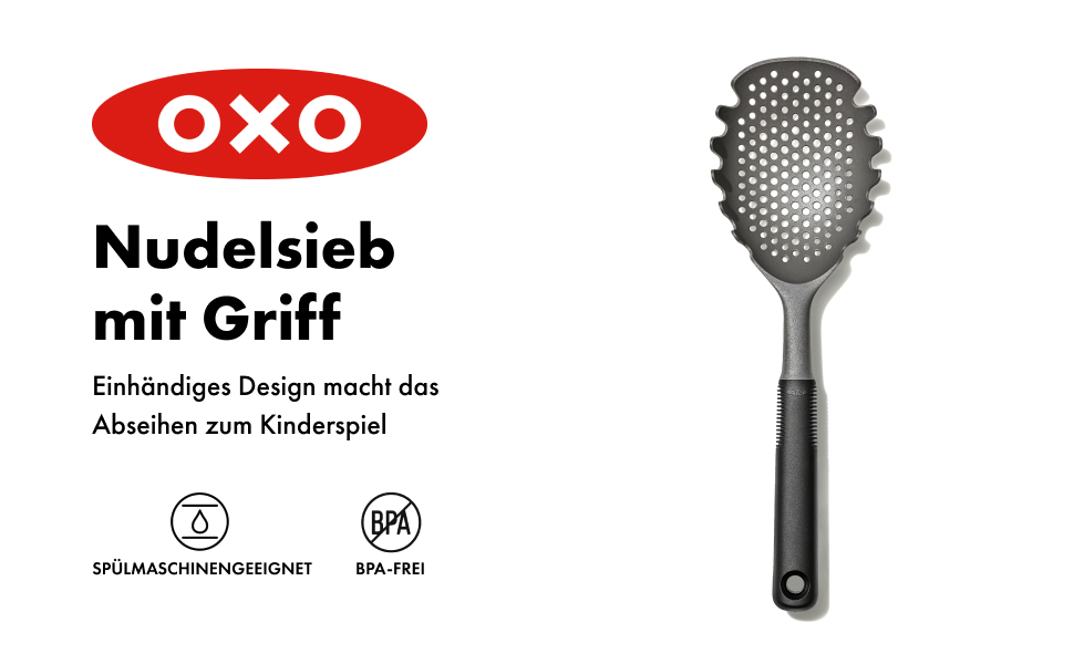 OXO GG Нержавіюча сталь 3-літровий друшляк, Метал (Паста)