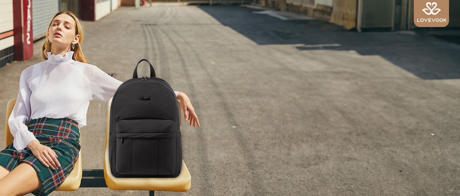 LOVEVOOK Рюкзак для жінок, середнього розміру, для підлітка, дівчини, студентки. Елегантний, з відділенням для ноутбука 15.6