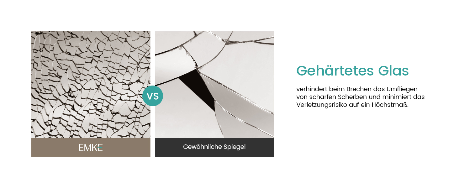 Дзеркало для ванної кімнати EMKE круглої форми з підсвічуванням 80 см – кругле дзеркало з 3 кольорами світла, регулюванням яскравості, сенсорним керуванням, функцією пам'яті та енергозбереженням. Розміри: 80 см x 80 см