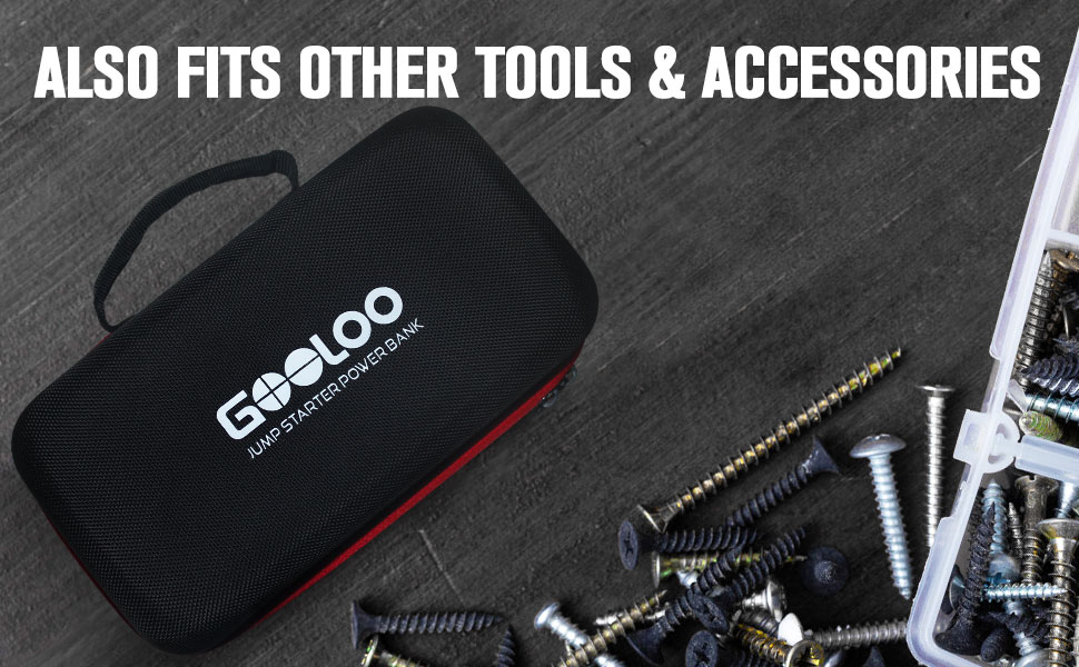 Powerbank GOOLOO GT6000 для запуску двигуна: пусковий пристрій, зарядний пристрій 2-в-1, LED ліхтарик, дисплей 3.2