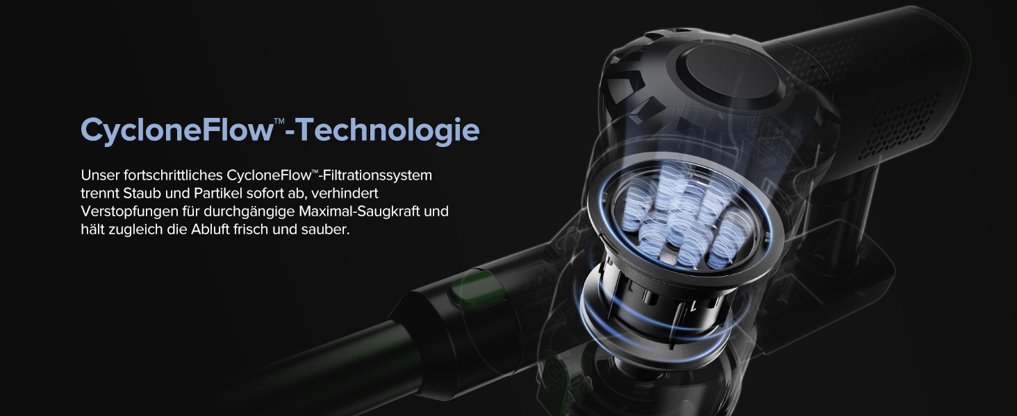 Бездротовий пилосос Vexilar Akku: 60 хв роботи, 45 kPa, 550 W, безщітковий мотор, LED дисплей, 6-в-1, тихий, для дому/авто, тверді підлоги, килими, шерсть тварин, зелений