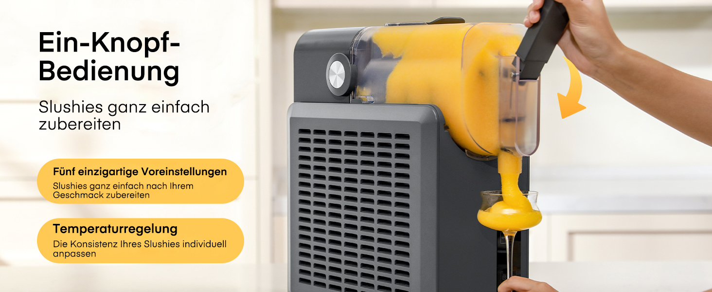 Машина для приготування сляш та коктейлів 2L, 5-в-1, Quickfreeze Technology, для дому