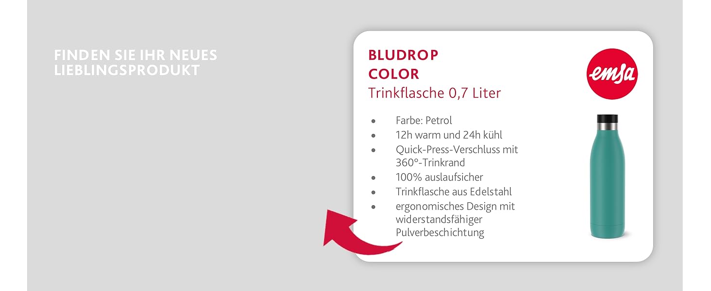 Термокружка Emsa Travel Mug Classic 360 ml, чорна, з Quick-Press, 360° відкриття, з термоізоляцією (513361)