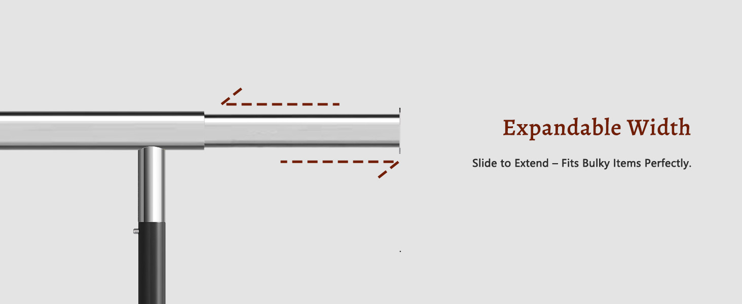 Стійка для одягу на колесах FAVOOOSTY, металева, мобільна, до 200 кг, чорна, 2 стійки