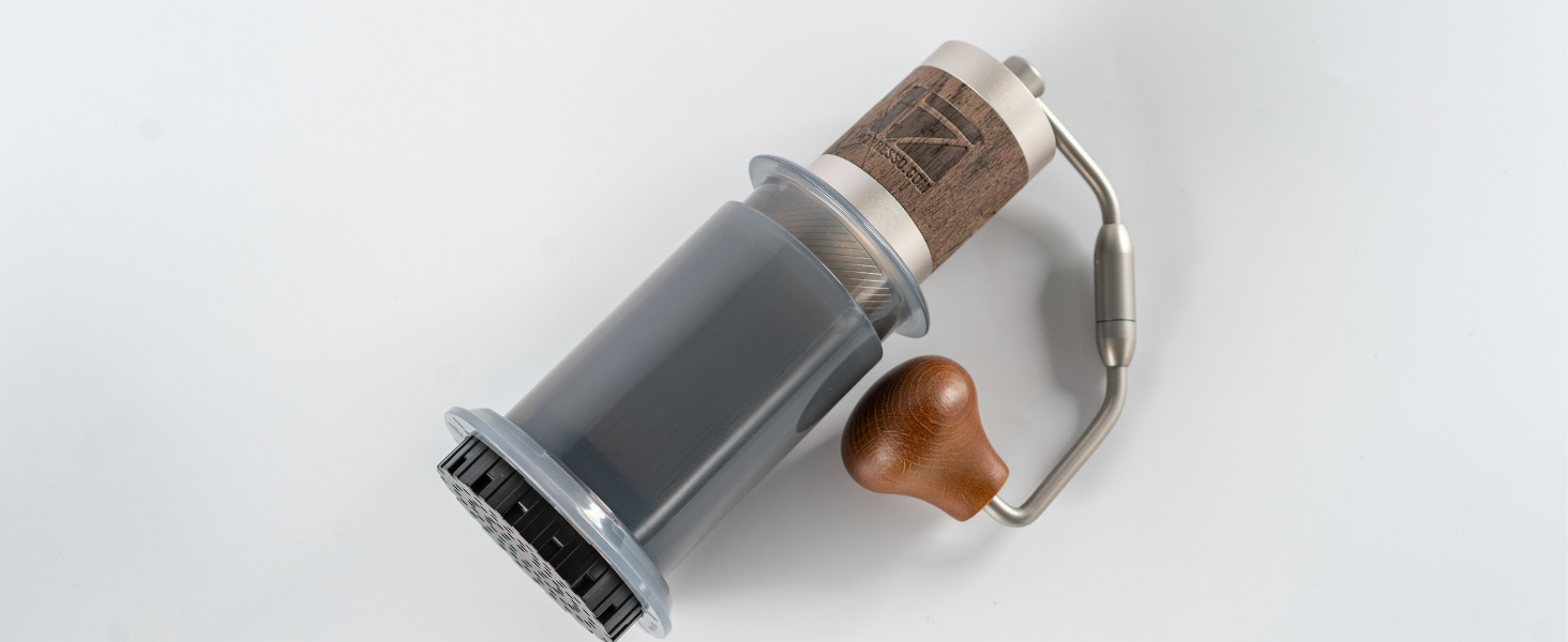 Кавомолка ручна 1Zpresso Q Heptagonal, компактна, для подорожей, з нержавіючою сталлю