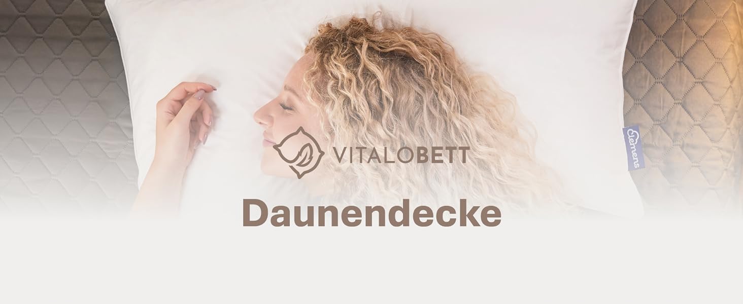 Зимовий ковдрик 135x200 см з пуховою начинкою 1080г - ковдра з бавовняним покриттям, дихаюча та придатна для прання до 60°C, сертифікат Ökotex