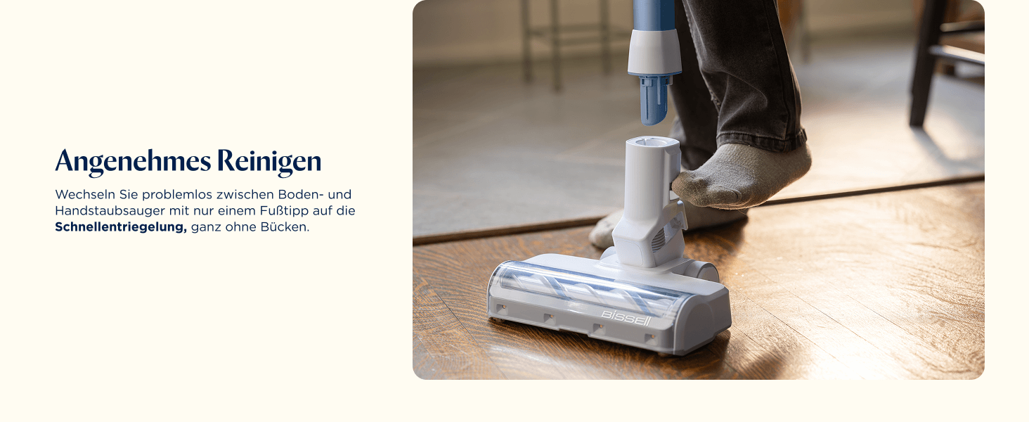 Акумуляторний пилосос Bissell PowerClean FurGuard для шерсті тварин з HEPA-фільтром, 2500 mAh, 50 хв роботи