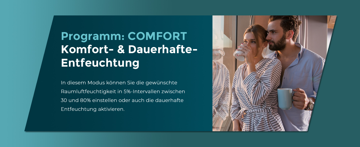 Електричний осушувач повітря AEF2000 - 20 л/день, до 30 м², тихий, з автовимкненням, гігростат, сенсорне дисплеї - для спальні та ванної кімнати