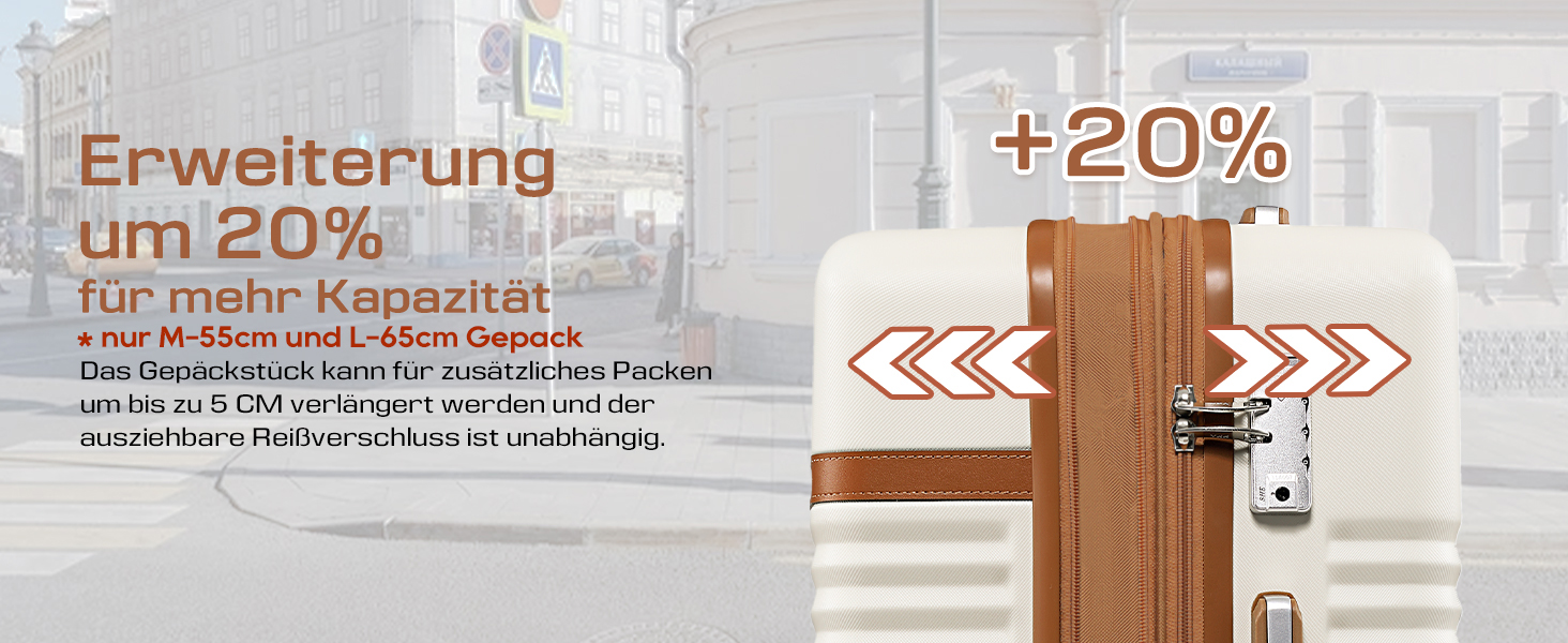 Набір валіз Joyway ABS 5шт з TSA-замком (рожевий) - розширюваний, з культурою та сумкою для подорожей