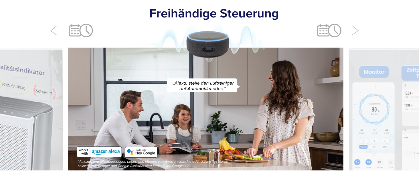 Повітряний фільтр LEVOIT 3-в-1 з HEPA-фільтром: очищувач повітря від цвілі, пилу, пилку та запахів для спальні, керування через додаток, таймер, нічний режим та нічне підсвічування, матовий білий