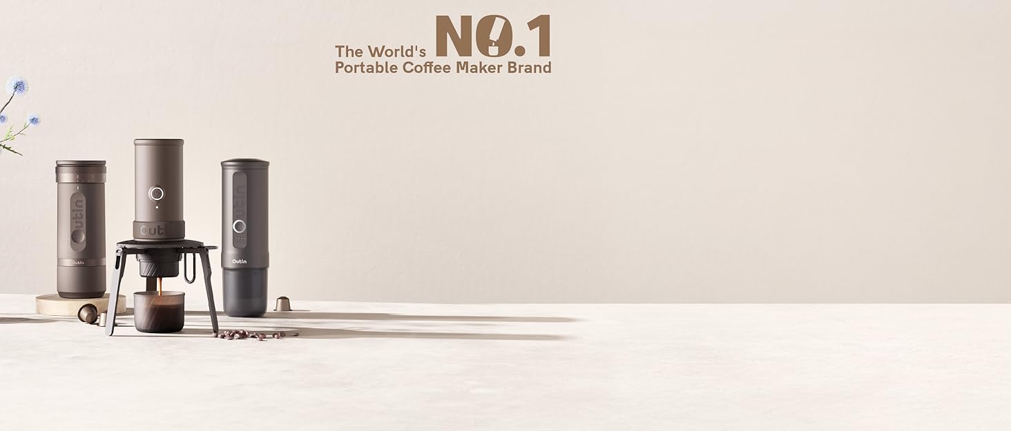 Портативна кавомашина OutIn Nano: для кави з мелених зерен та NS-капсул, USB-C, сірий Space Grey