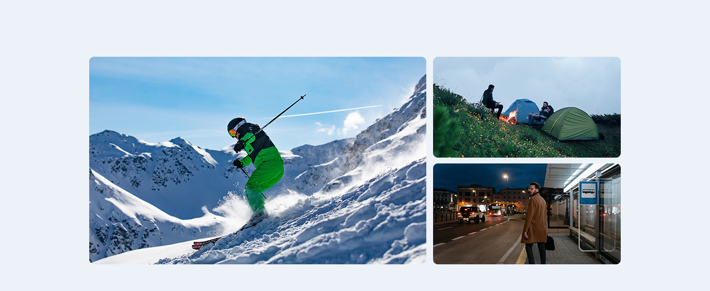 Електричні грілки для рук OCOOPA 2 шт. з магнітною фіксацією, 5000mAh, 3 режими нагріву, компактні, для рукавичок, зими, подарунок