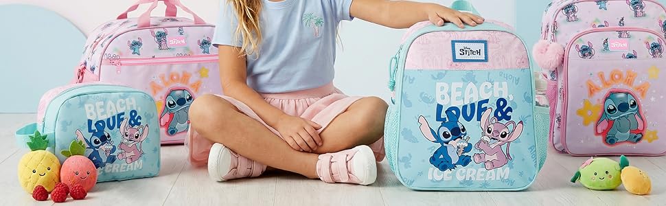 Дитяча валіза Disney Stitch для подорожей, 50 см, пляжний дизайн, унісекс (33 x 50 x 20 см)