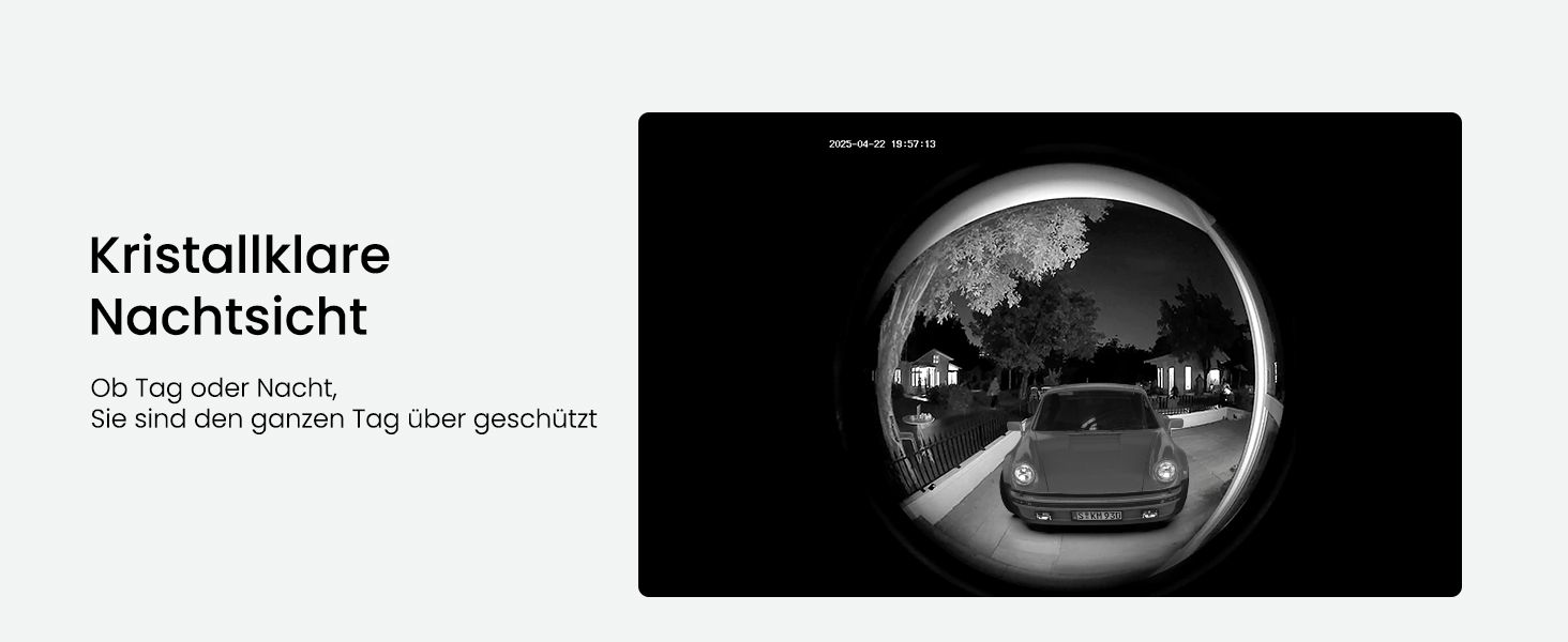 Відеодзвінок ieGeek з камерою 180° Fisheye, 2K 3MP, Wi-Fi, AI-розпізнавання руху, IP65, нічне бачення, Alexa, 2.4GHz