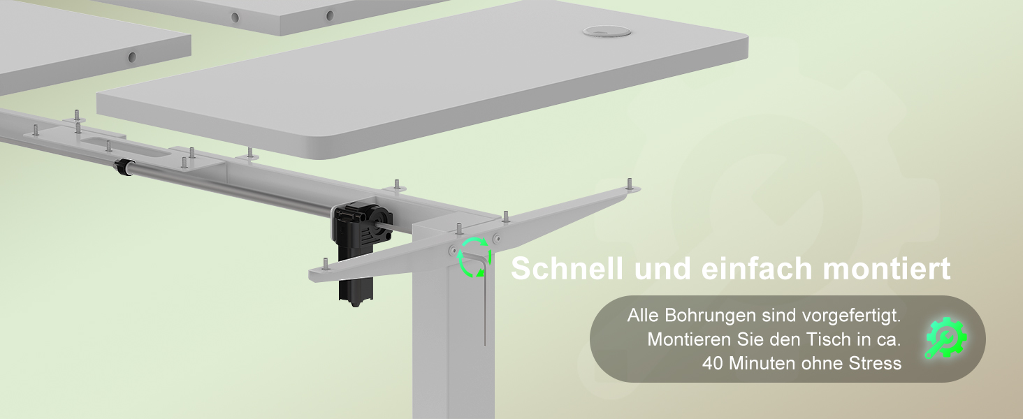 Електричний стіл Devoko 200x80 см з USB-C, білий. Регулювання висоти, комп'ютерний стіл з органайзером для кабелів