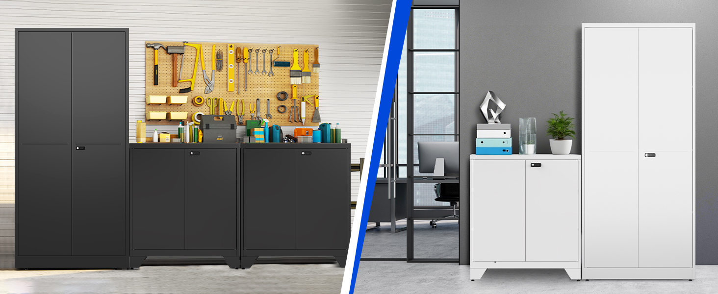 Металевий шафа-сейф для документів, 90х80х40 см, білий. З комбінаційним замком, регульовані полиці. Підійде для гаража, офісу, вітальні, підсобки.