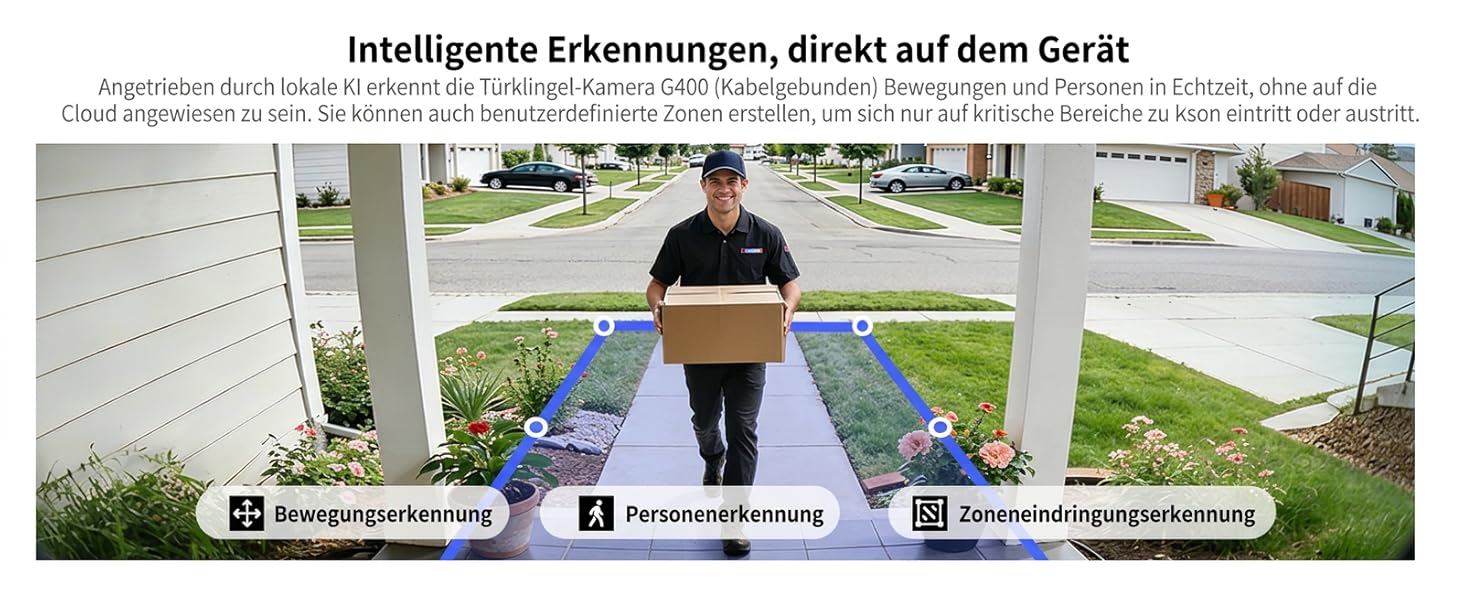 Aqara G400 Відеодзвінок з Chime, 2K HD, PoE/Кабель, HomeKit, Розпізнавання, IP65