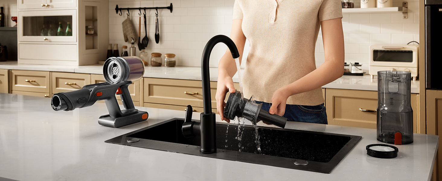 Бездротовий пилосос Proscenic P16: акумуляторний, 550W, 65 хв роботи, гнучкий згин, GreenEye, антизаплутувальна насадка, для килимів, твердих поверхонь, шерсті тварин, синій