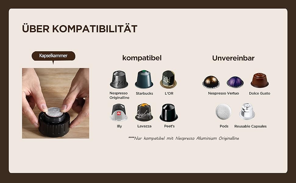 Портативна кавомашина на акумуляторі для подорожей COTGCO - Кавоварка для кемпінгу - Приготування 40 мл кави за 3 хвилини в авто - Насолоджуйтесь кавою на природі - Сумісна з капсулами Nespresso - Зелена