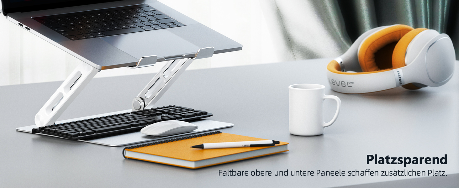 Підставка для ноутбука BoYata: регульована висота, ергономічна, з вентиляцією, для MacBook, Dell, HP, Acer (10-17 дюймів)