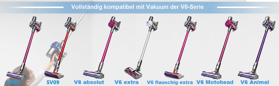 Акумулятор 21.6V для пилососа Dyson V6 (DC58, DC59, DC61, DC62, DC72, DC74, SV03, SV05, SV06, SV07, SV09) Animal, Trigger, Fluffy, Absolute — замінний Li-ion