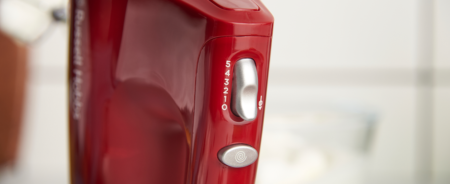 Міксер ручний Russell Hobbs Desire Red 350W з насадками для тіста та збивання, 5 швидкостей + імпульс