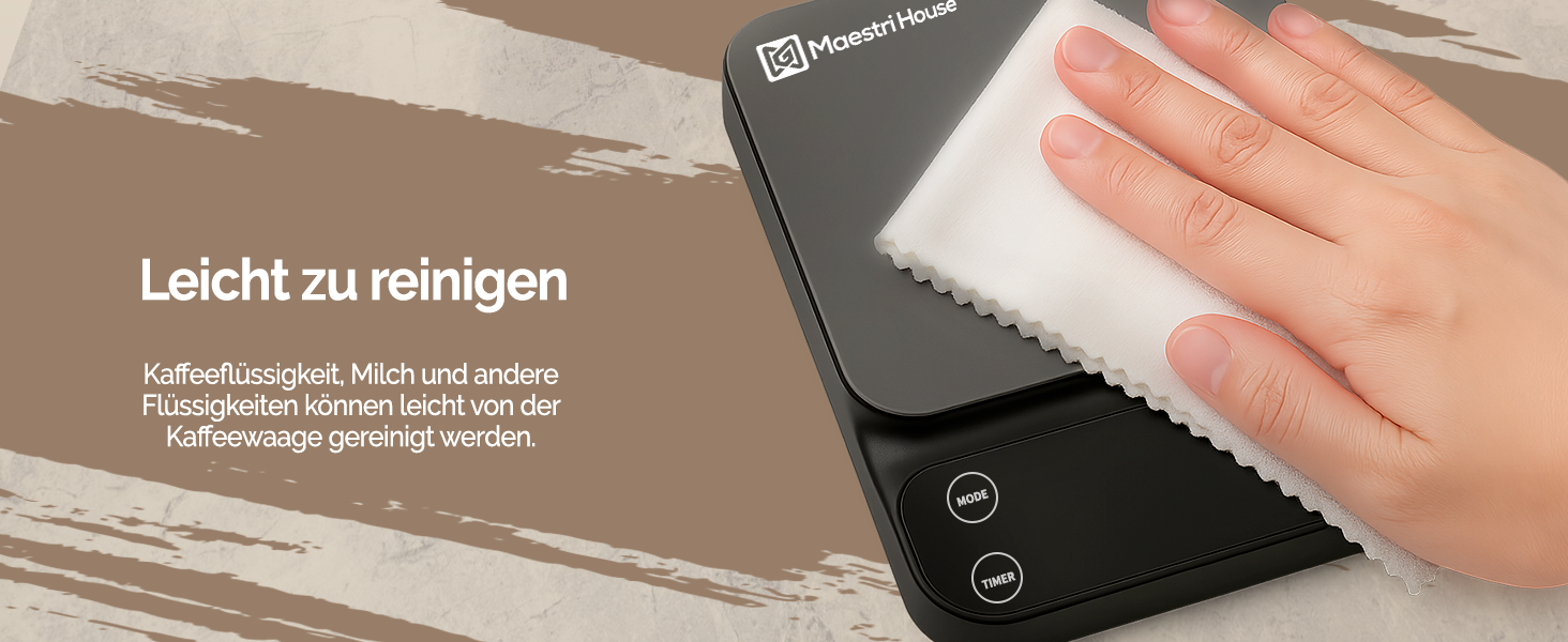 Ваги для кави Maestri House S3 з таймером, 3 кг/0,1 г, перезаряджувані, цифрові, для еспресо, з 3 режимами заварювання, регульованими співвідношеннями та індикатором потоку, для Pour Over, French Press – чорні