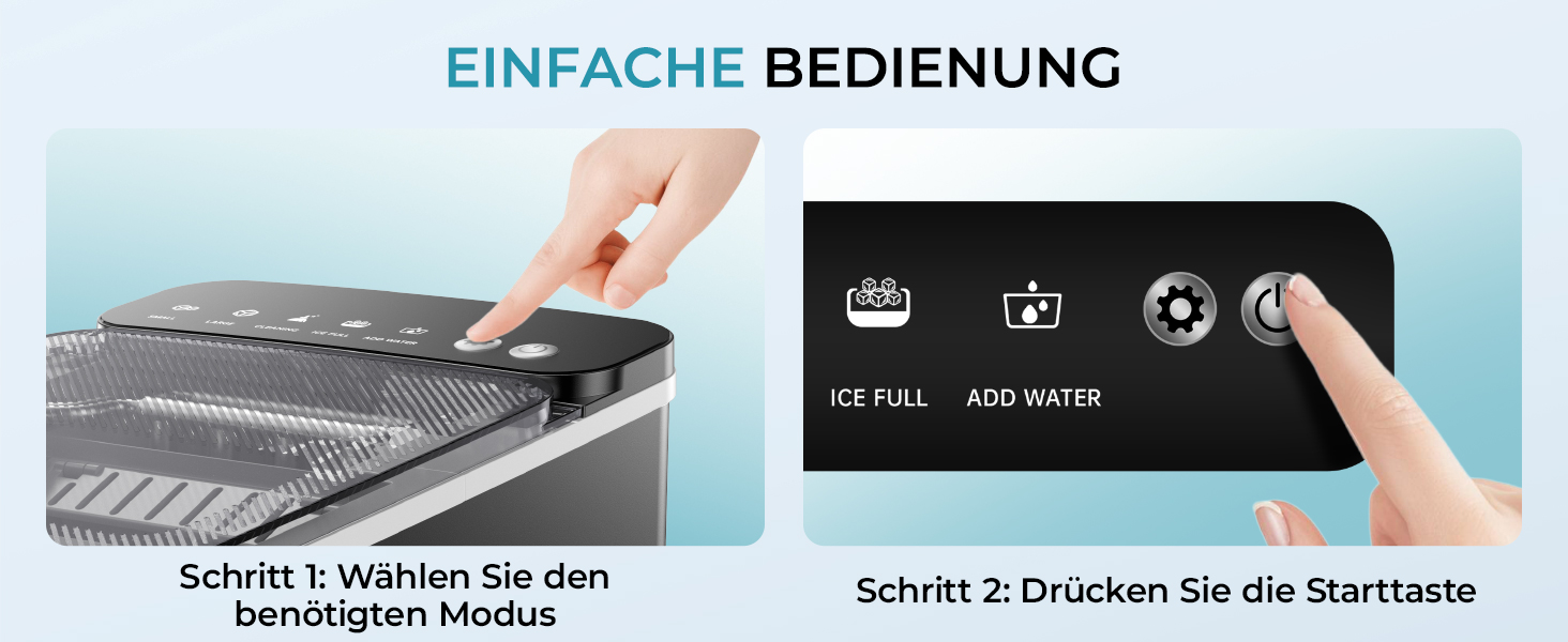 Машина для приготування льоду EUHOMY, компактний дизайн, однокнопкове керування, 9 кубиків льоду у 2 розмірах, автоматичне очищення, інтелектуальні сповіщення, прозорий кришка, чорний колір, для офісу/кухні/спальні, продуктивність 12 кг/24 год