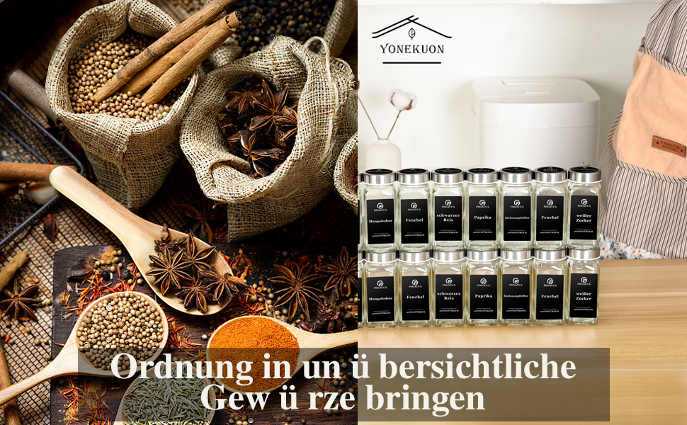Набір для спецій на 35 відділень з нержавіючої сталі, кутовий, з поворотними кришками та великими воронками